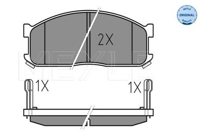 КОЛОДКИ ТОРМОЗНЫЕ MAZDA ПЕРЕД E2000-E2200 84-03 Z ДАТЧИКОМ 0252000215/W