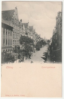 ELBLĄG. Spieringstrasse (obecnie ul. Bednarska)