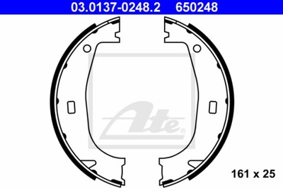 КОЛОДКИ ТОРМОЗНЫЕ КОМПЛЕКТ ATE 03.0137-0248.2