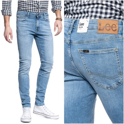 Męskie spodnie jeansowe rurki Lee MALONE W34 L32