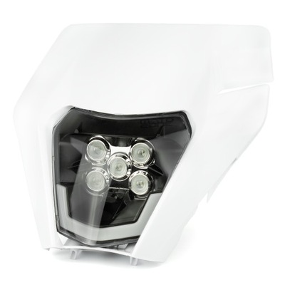 OWIEWKA MOTOCYKLOWA Z REFLEKTOREM LED LAMPA BIAŁA