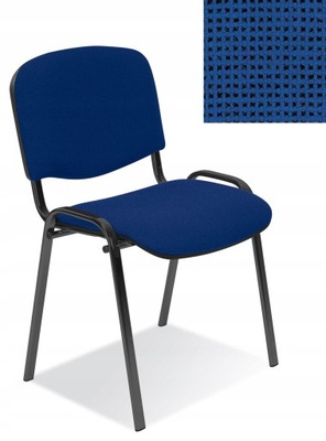 Krzesło konferencyjne biurowe ISO niebiesko-czarne