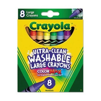 CRAYOLA zmywalne kredki woskowe 8 kolorów