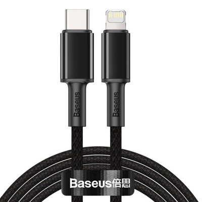 BASEUS KABEL PRZEWÓD TYPE-C LIGHTNING 20W PD DO IPHONE 12 ORYGINAŁ + RYSIK