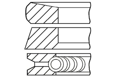 GOETZE 87 STD 3-1.75-2.5 КОМПЛЕКТ КОЛЬЦА ПОРШНЯ NISSAN INTERSTAR