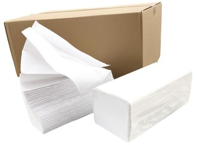 RĘCZNIKI Papierowe RĘCZNIK Papierowy Biały ZZ-SALE