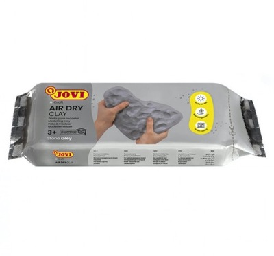 Pasta modelarska plastyczna - Jovi - szara, 250 g