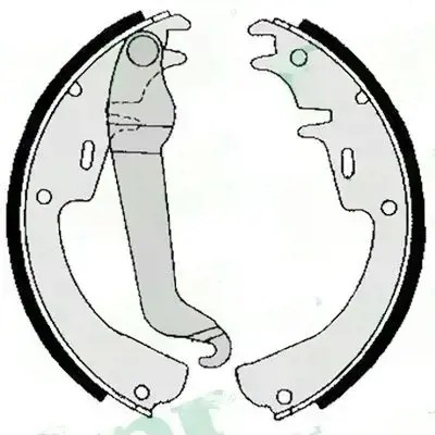 Тормозные колодки тормозные задний  02540 lpr opel admiral b фото №1