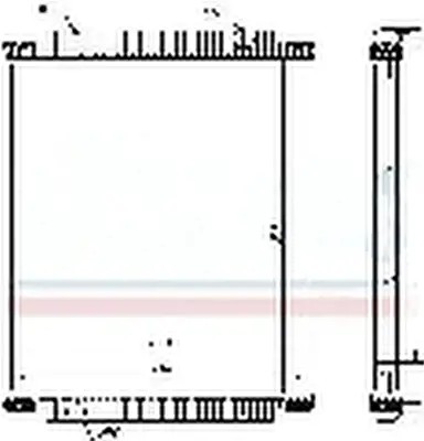 Nissens 672570 радиатор, система охлаждение двигателя фото №1