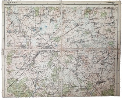 Mapa WIG Baranowicze 1:100 000