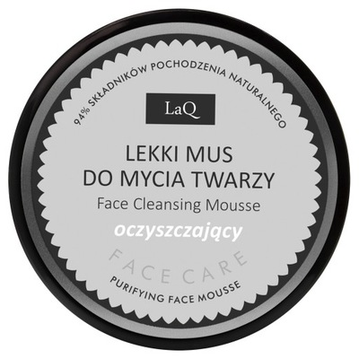 Mus do mycia twarzy głęboko oczyszczający z węglem aktywnym LaQ