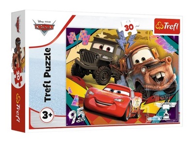 Trefl puzzle Cars Auta Rozpędzone samochody 30 el. 18293