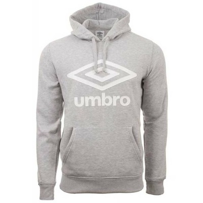 Bluza z kapturem Męska Umbro Logo Szary