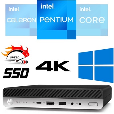 MiniPc HP PRODESK 600G3 DM- CORE I3 6100T à 3.2Ghz - 8Go - 256Go