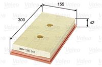 VALEO FILTRAS ORO PANELOWY AUDI A3 8P 03-/VW GOLF V PLUS 04-/VW 