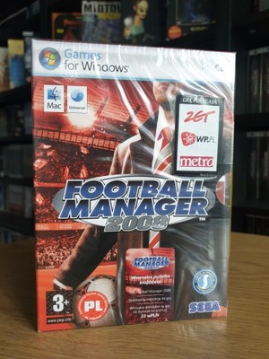 Football Manager 2008 PL Pc Nowy Folia