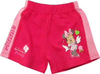 68-74 (9-12M) Spodenki SZORTY bawełna MINNIE LATO