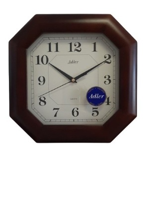 Zegar ścienny drewniany kwarcowy Adler 21003