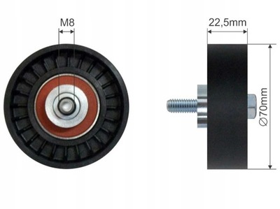 TENSOR DISTRIBUCIÓN ROLLO FIAT DUCATO 02- 2.8 JTD/3.0 D  