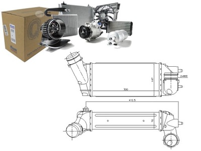 INTERCOOLER CITROEN C4 C4 I C4 PICASSO I PEUGEOT 3