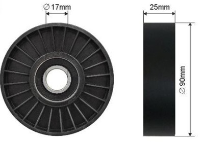 Ролик напрямна peugeot 306 406 partner 1.8 1993- фото №1