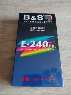 B&S HG E-240 nowa kaseta VHS UNIKAT !!!