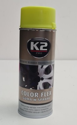 k2 Pro Color Flex guma w sprayu zółta 400 ml