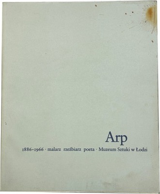 Arp 1886-19666 Malarz rzeźbiarz poeta