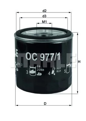 Фильтр масла /knecht/ seat mahle фото №1