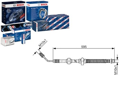 Bosch 1 987 476 372 шланг тормозной гибкий фото №1