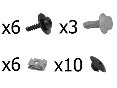 Seat leon 2012-2019 набор клипсы защита n0195306 фото №1