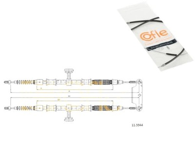 Cofle 11.5944 cięgło, тормоз стояночный фото №1