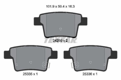 Textar 2426001 тормозные колодки тормозные фото №1