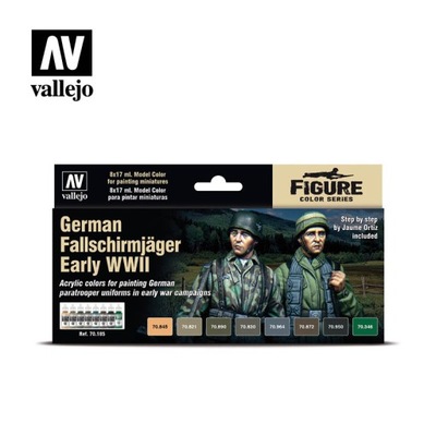 Vallejo 70185 - 8 farb German Fallschirmjager WWII