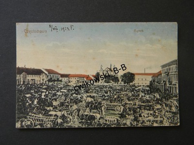 CZĘSTOCHOWA RYNEK 1923