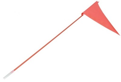 Chorągiewka flaga rowerowa jaskrawa 1.5m elastyczna pomarańczowa