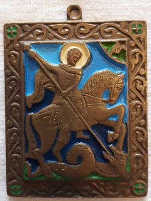 Ikona św. Jerzy walczący ze smokiem