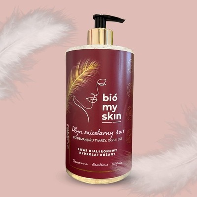 Woda Micelarna Biomyskin – 3w1 | Naturalna | Do Twarzy, Oczu, Ust + Gratis