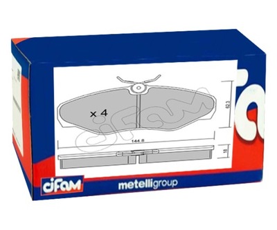 Cifam 822-338-2 набір гальмівних колодок гальмівних, гальма дискові фото №1
