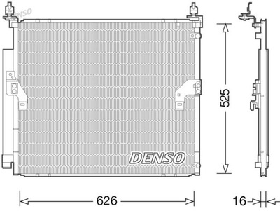 Радіатор кондиціонера denso dcn50034 фото №1