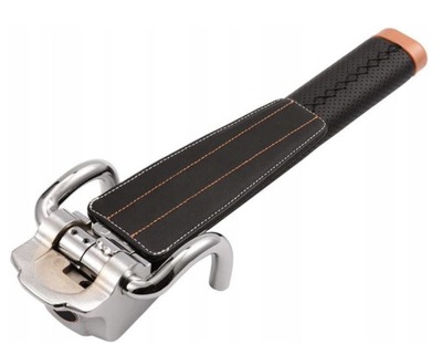 BLOKADA NA KIEROWNICĘ ANTYKRADZIEŻOWA SOLIDNA STALOWA ZABEZPIECZENIE AUTA