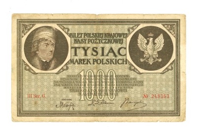 1000 MAREK POLSKICH 1919 Seria: III Ser. C