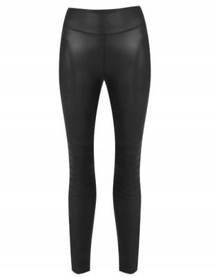 New Look sai SKÓRY IMITACJA LEGGINSY czarne L XTR