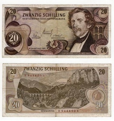 AUSTRIA 1967 20 SCHILLING