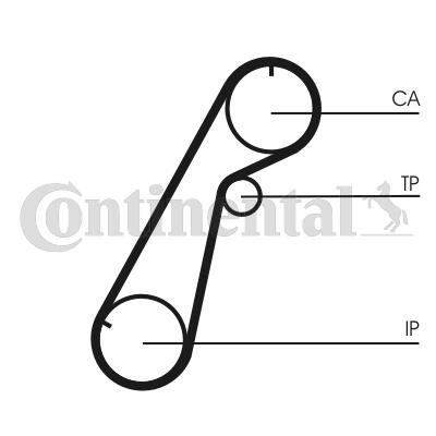 CONTINENTAL CTAM CON CONTINENTAL CT1020 РЕМІНЬ ГРМ