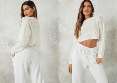 MISSGUIDED TEKSTUROWANY KRÓTKI SWETER XS/S