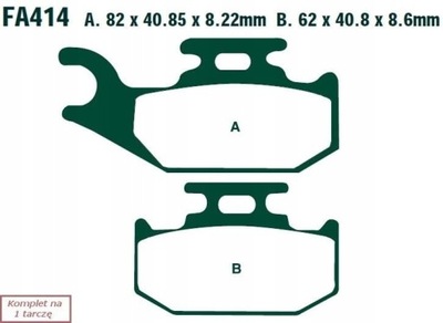 PADS HAM. MOTO. SUZUKI LT- A 750 KING QUAD 08- 10  