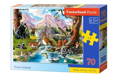 Puzzle 70 el. B-070091 Forest Animals