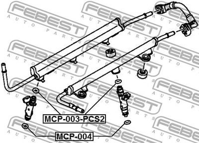 FEBEST MCP-003-PCS2 ŽIEDAS USZCZELNIAJACY, 