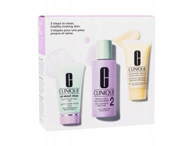CLINIQUE 3 STEPS TO CLEAN CLEANSING CARE GIFT SET
